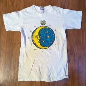 Vintage Celestial 90s Single Stitch T-Shirt HomeTown USA Sz Small Rare Cotton